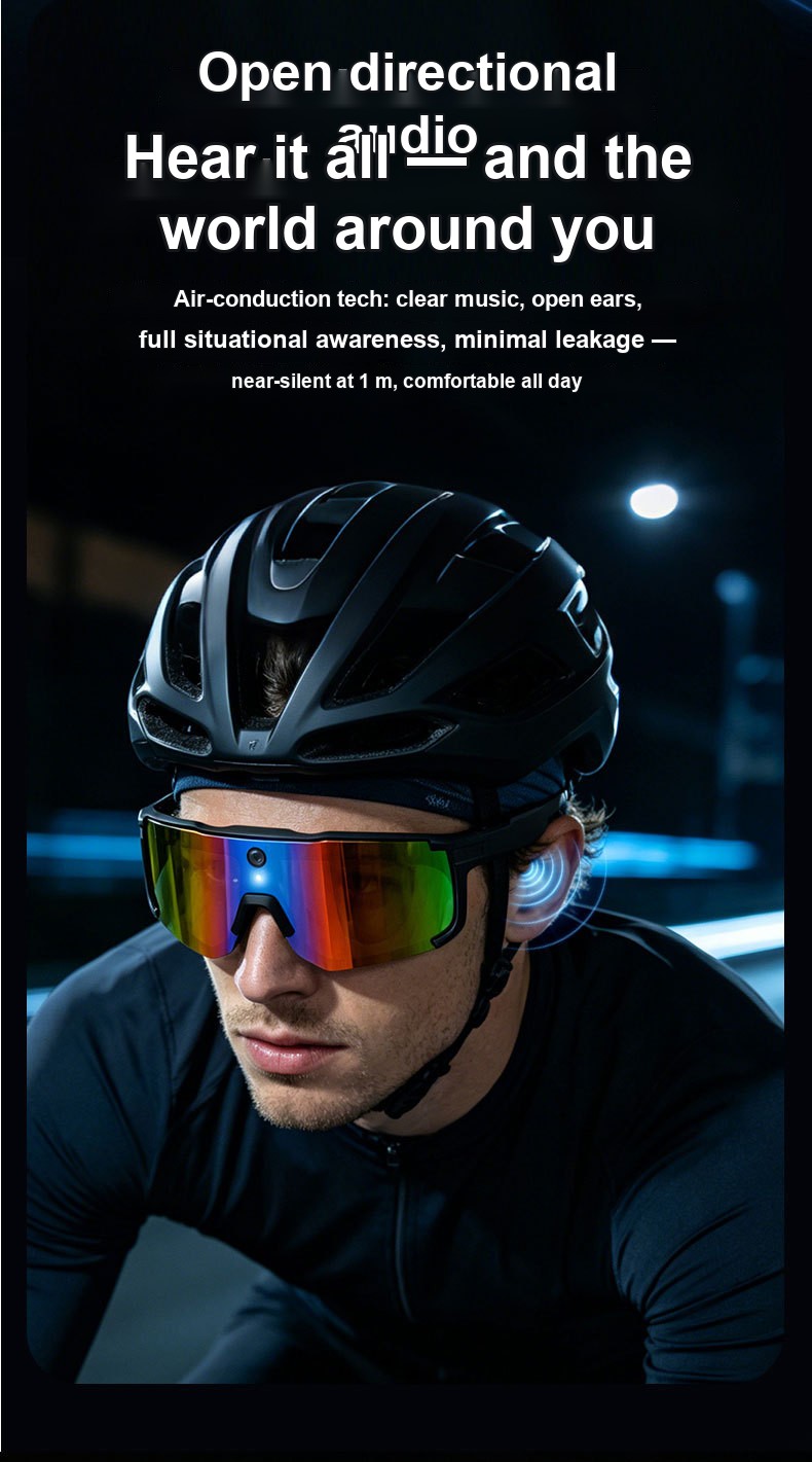 SG100 Camera Glasses — 8MP, 2K Anti-shake Video, AI