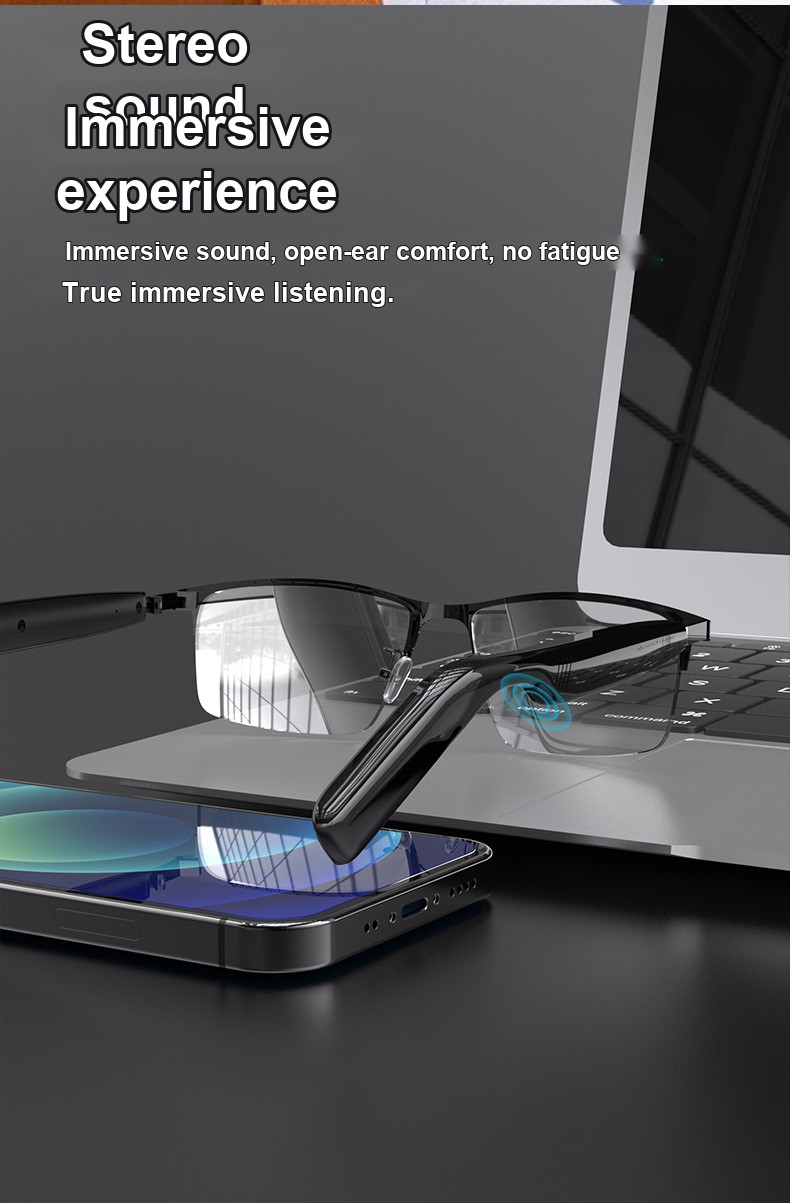 SG17 PRO Audio Glasses — Open-ear Bluetooth, 7h Playback