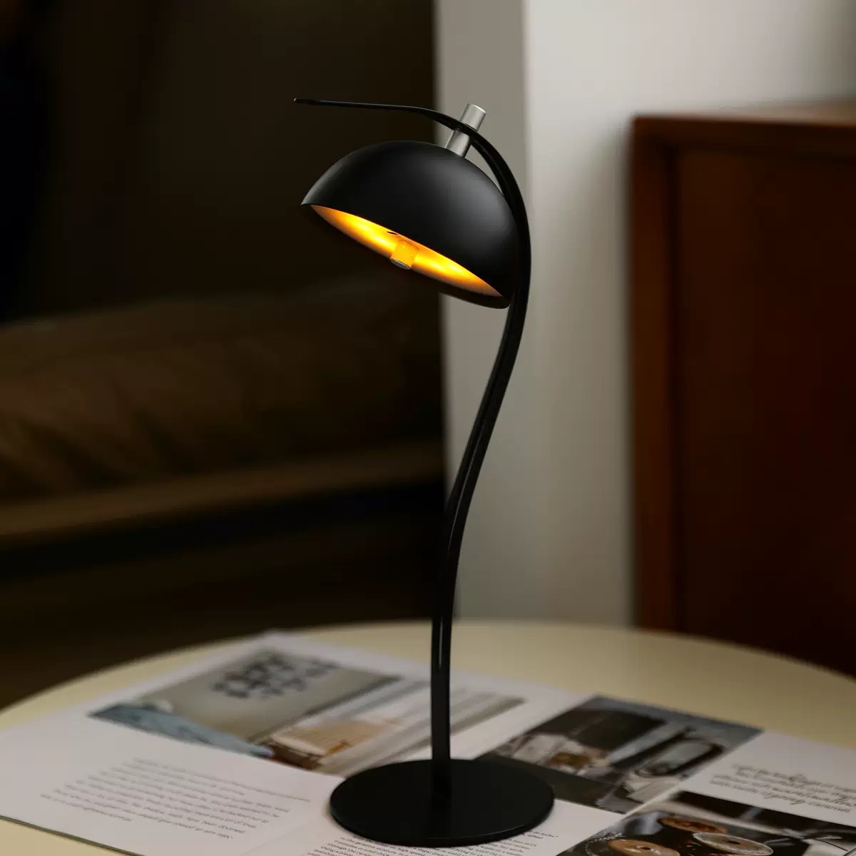 Creative Sliding Rail Table Lamp, Ambient Desk Light for Bedroom, Eye-Caring Study Lamp with Dimmable Night Light