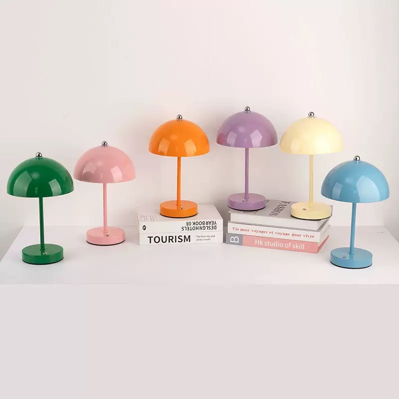 Creative Mushroom Bud Table Lamp – Nordic Instagram-Style Rechargeable Ambient Night Light for Bedroom Bedside