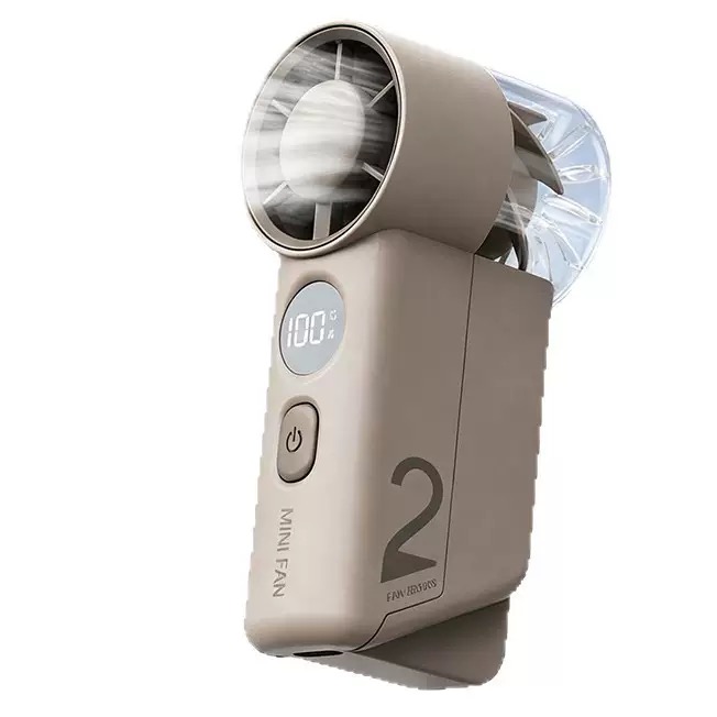 Summer Mini Handheld Fan – Portable High Airflow Mini Desk Fan with Digital Display, Perfect for Student Dormitory, Office & Desktop Use
